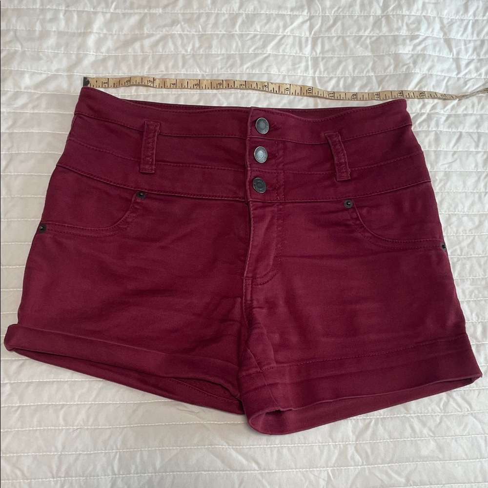 Mossimo Supply Co. High Waist Burgundy Shorts